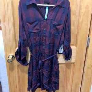 Lightweight flannel dress